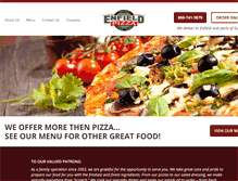 Tablet Screenshot of enfieldpizza.com